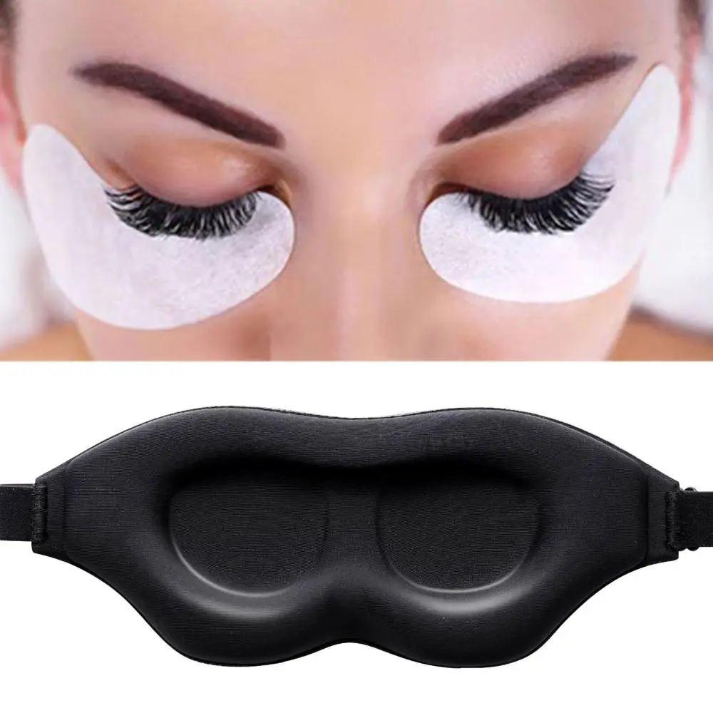 2022 Adujustable Strap Lashes Protectore Soft Memory Foam Eye Mask for Lash Extensions 25mm Deep Pocket Sleep Mask for Lash Extensions