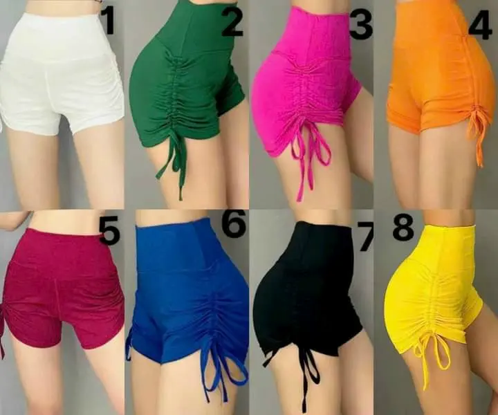 Quần đùi rút dây cạp bằng thời trang nữ tập gym, yoga, aerobic, zumba, thể thao 2Tsport