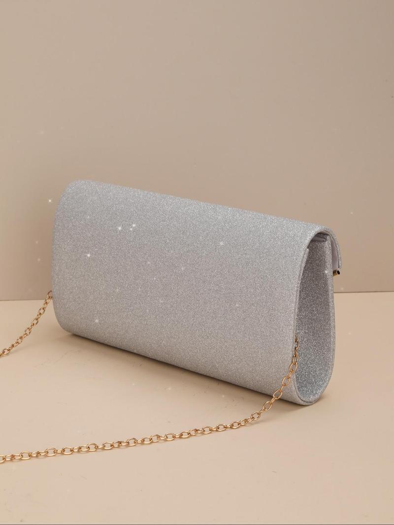 Product Introduction of Women's Elegant Glittering Evening Bag, Exquisite Clutch Crossbody Bag, Trendy Flap Bag for Party Decoration 9