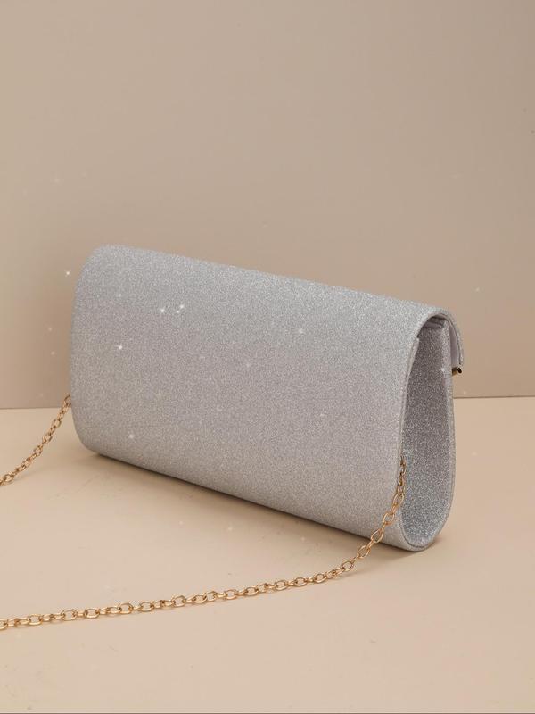 Women's Elegant Glittering Evening Bag, Exquisite Clutch Crossbody Bag, Trendy Flap Bag for Party Decoration 2