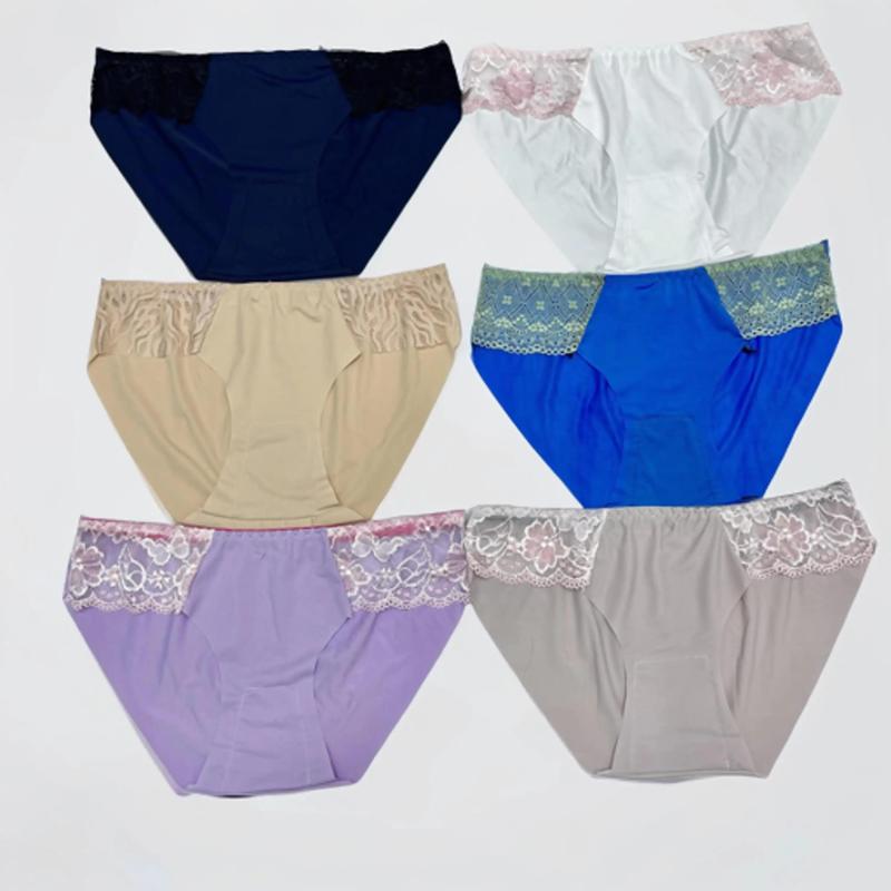 SET 20 Quần Lót Nữ Phối Ren 2 Bên Giá Rẻ (Hàng Vải Thanh Lý) Voi Nhung quansu khong vien Thun