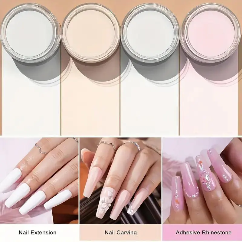 Acrylic Nail Kit, Long-lasting Powder & Non-yellowing Liquid & Professional Tools Included, Perfect for DIY Salon-quality Nail Art at Home, Nail Kit Acrylic Set Nail Care Nailkit 4