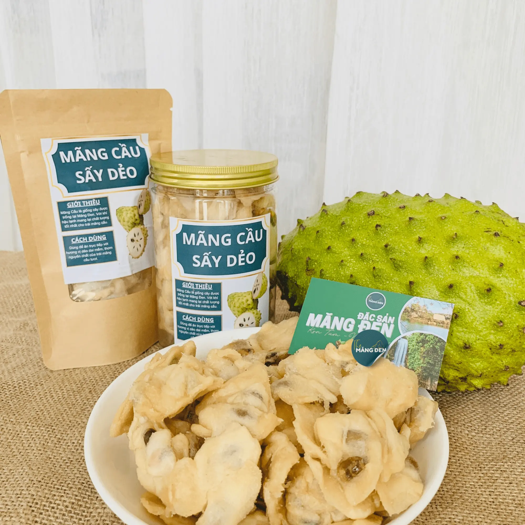 Mãng Cầu Sấy Dẻo Không Đường 200g Đặc Sản Măng Đen Kon Tum
