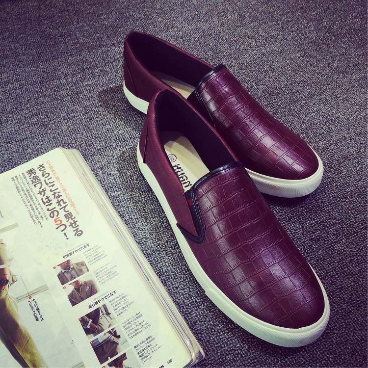 Product Introduction of Spring PU Leather Shoes Men's Waterproof Slip-on Lazy Shoes Versatile Sneakers Casual Shoes Black Men's Shoes 21