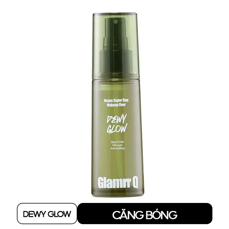 Xịt Khoá Nền Giữ Lớp Trang Điểm Glamrr Q Vegan Super Stay Makeup Fixer 7