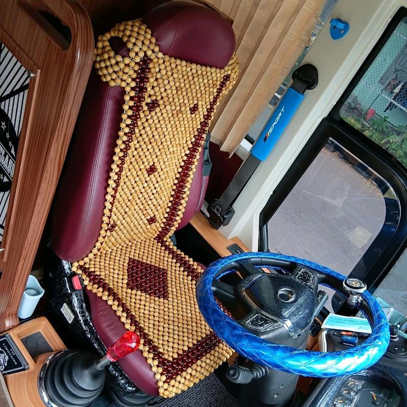 Lót Ghế Hạt Gỗ Massage Cho Xe Khách - Mẫu Dài 0.45M×1.2M - Phụ Tùng