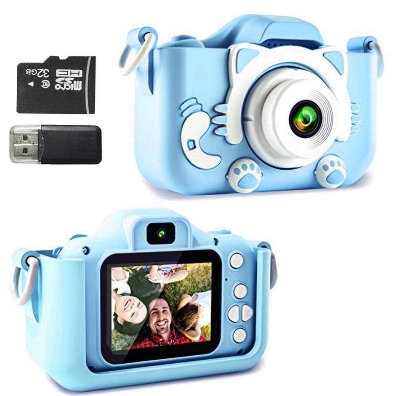Cute Mini Camera Compact Mini Digital Cameras, Portable Cute Cat Ear Shape Design ...