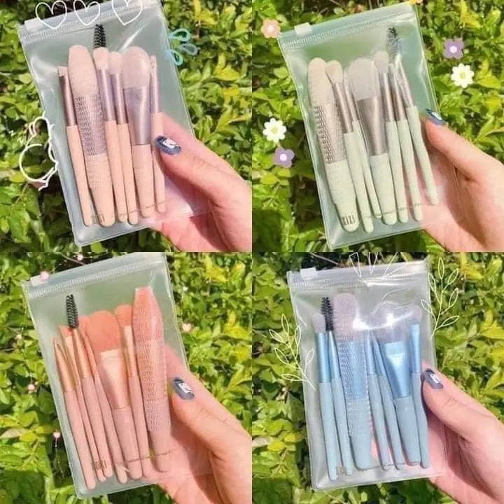 Bộ cọ tranggg điểm 8 cây pastel siêu cute 0