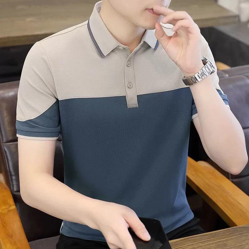 Thời Trang Nam Cao cấp Áo Tay Ngắn  Có Cổ  Vải Đẹp Dày Dặn Co Giãn Tốt Mẫu Mới Màu Đen Trắng xám xanh Kem Cafe Áo Thun Nam nữ 42 Menswear Top Cộc Tay Shirt Ngắn Tay Z2 Nhung  trungnien