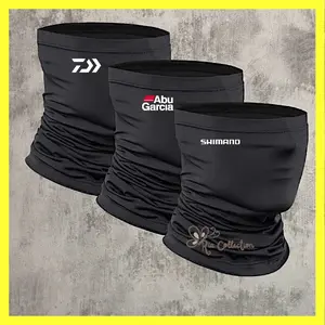 Paket 3 PCS Baff Masker Hitam Motif Mancing Daiwa/ Selayer Penutup Kepala Multifungsi Pancing