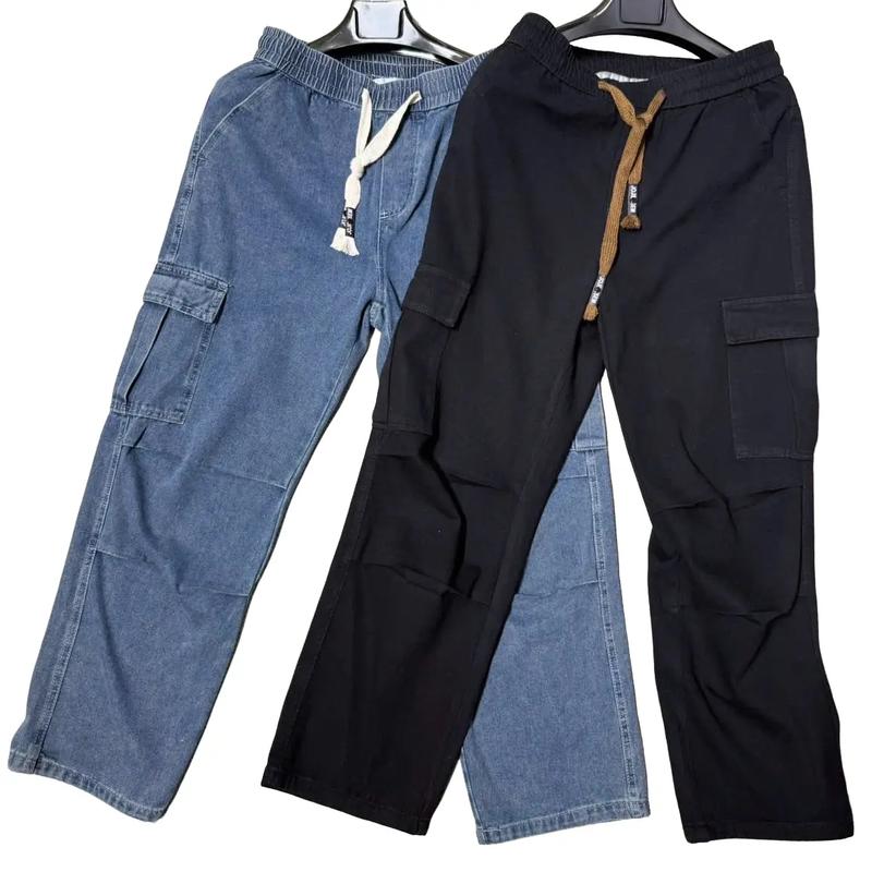 Quần bò dáng xuông túi hộp Menswear Jean Pants