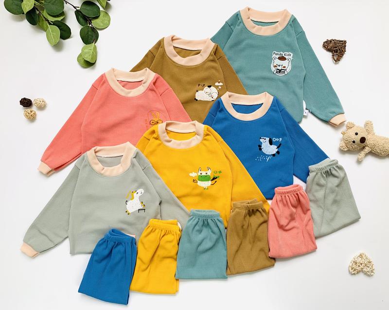 MK112 Bộ dài tay tăm gân cho bé 4-14kg