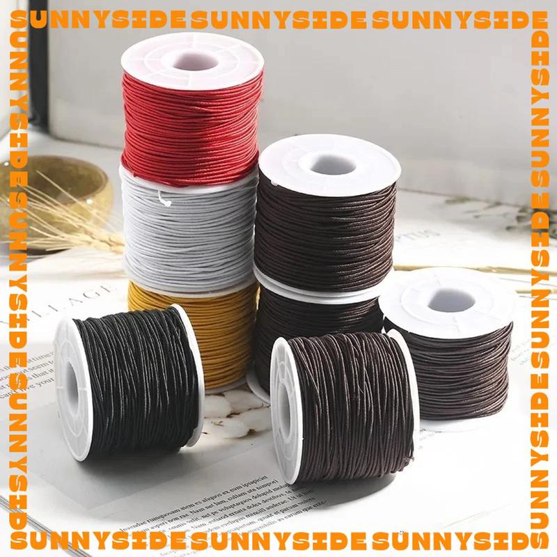 5m Dây Dù Co Giãn Dây Vải Bọc Lõi Chun Loại 1 Xâu Chuỗi Hạt Vòng Gỗ, Vòng Đá Làm Vòng Đeo Tay Handmade Nhẫn