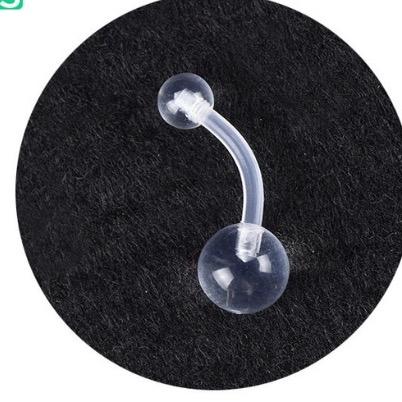 Khuyên tai, mũi, môi, lưỡi, rốn  nhựa sinh học trong suốt