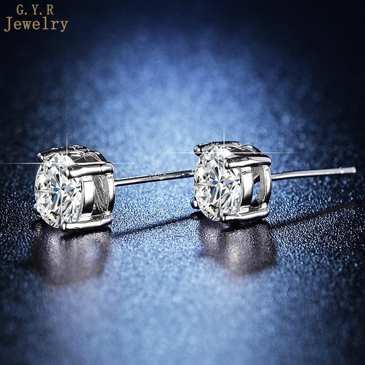 Product Introduction of [Free GRA Certificate] Four-Claw Stud Earrings Female Eight Hearts and Eight Arrows Moissanite Ornament Wholesale 22