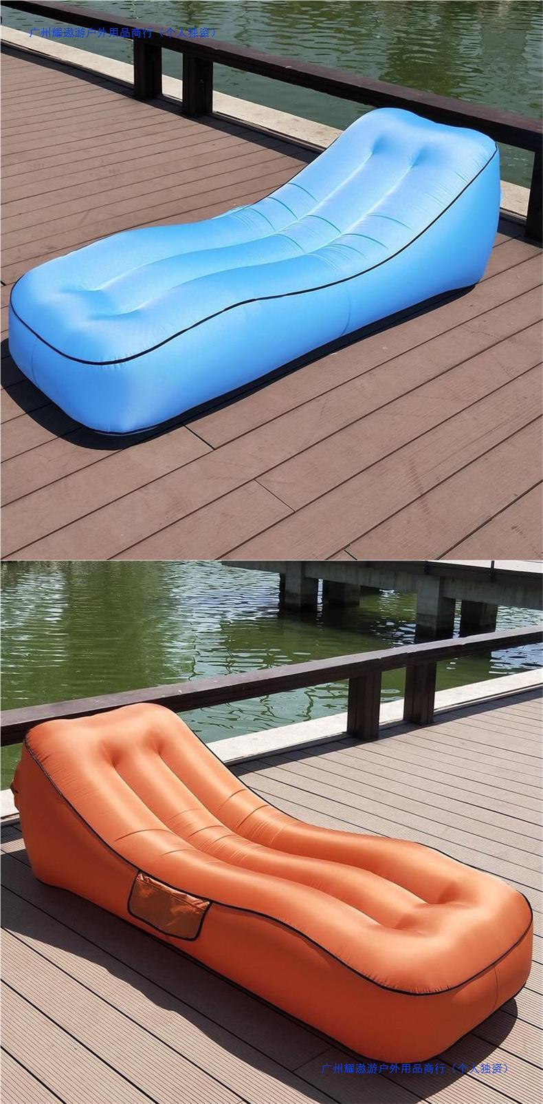 Product Introduction of Outdoor Inflatable Lazy Sofa Internet Celebrity Airbed Park Floatation Bed Portable Air Sofa Bean Bag 8
