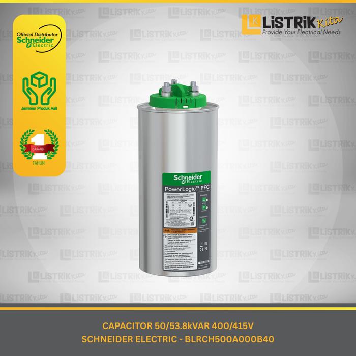 Gambar CAPACITOR SCHNEIDER ELECTRIC CAN HEAVY DUTY 50/53.8kVAR 400/415V - BLRCH500A000B40 dari listrikkitaofficial Kota Administrasi Jakarta Timur Tokopedia