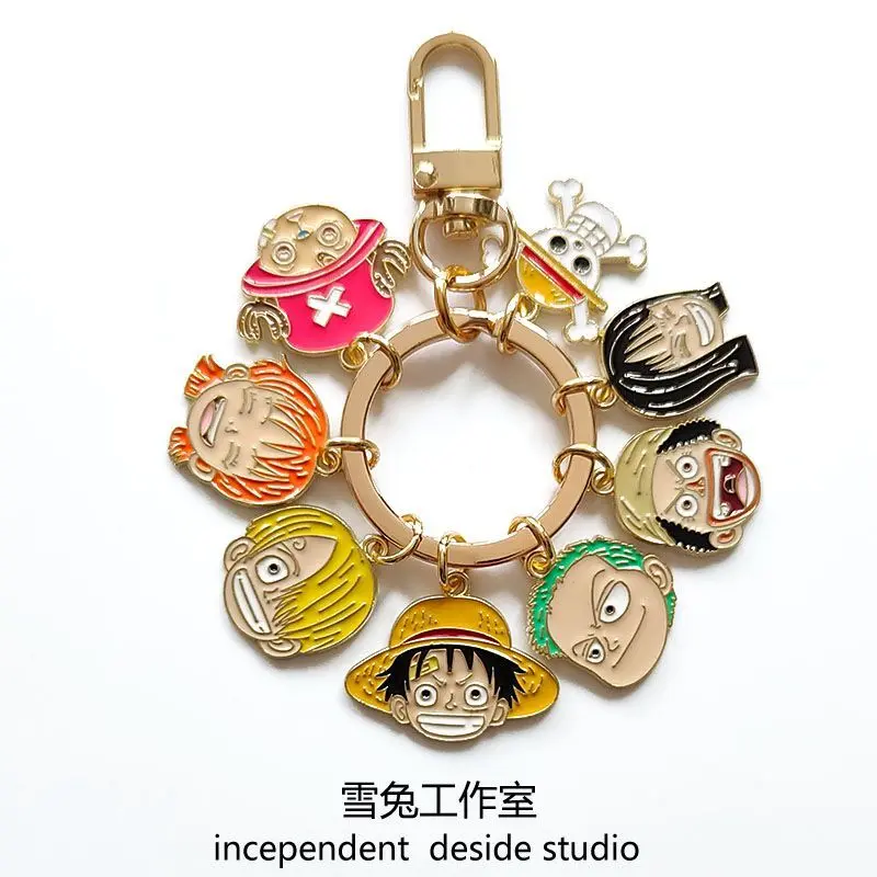 Genuine Joint Name Peripheral Practical Ideas One Piece Luffy Zoro Shanzhi Keychain Handbag Pendant Birthday Gift