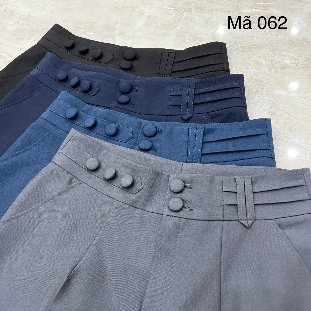 Quần tây nữ mã 062 dáng baggy thanh lịch đc may bằng chất liệu hai biên loại đẹp. THÀNH NAM