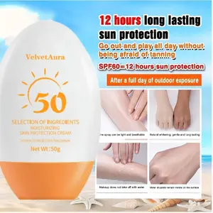 SPF50+ Sunscreen Wajah Sunblock Wajahdan Badan 50g Refreshing Non-GreasySUNBLOCK TABIR SURYA & AFTERSUN TabirSurya Pelembab Dan Pelindung Kulit WhiteningSunscreen UV Protection Premium Lotion sunscreen