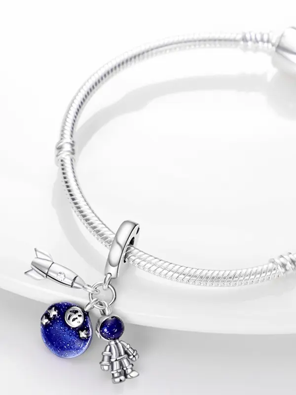 Starry Sky Design Pendant, Nautical Style Charm for Bracelet & Necklace & Keychain, Fashion Accessories for Women & Girls 3