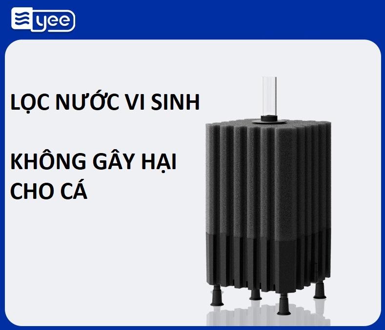 Lọc Vi sinh Bio, Lọc Sủi Oxy cao cấp cho bể cá cảnh | Gồm vật liệu lọc (Cần Máy sủi oxy để sử dụng)