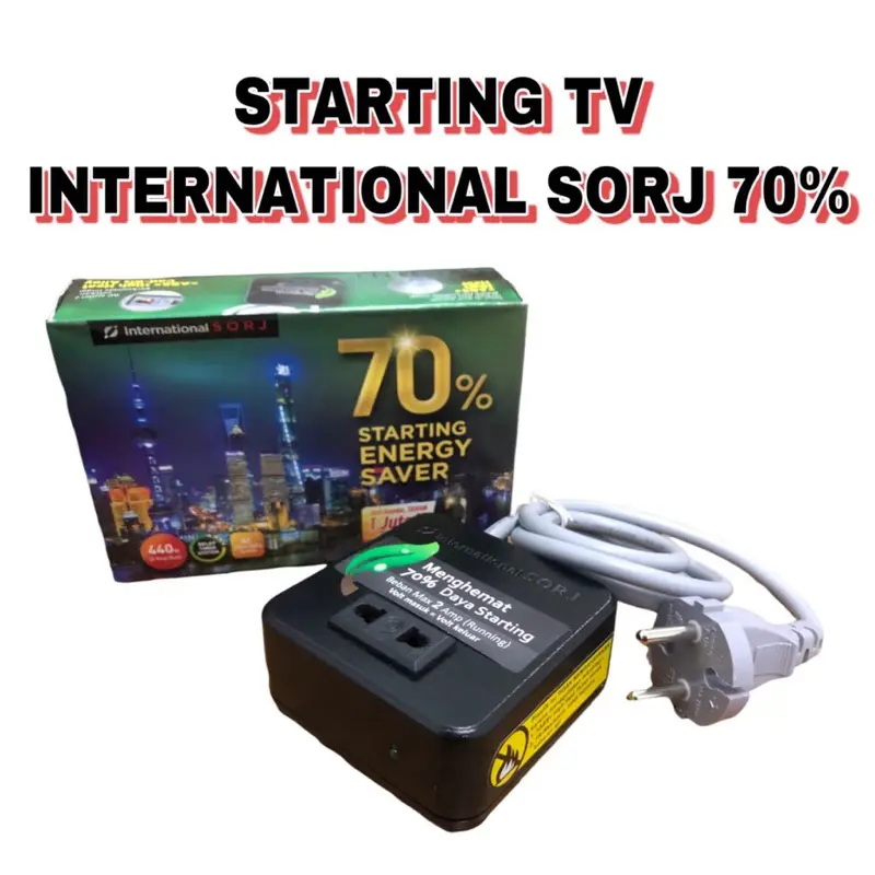 Penghemat daya listrik International SORJ Starting Energy Saver 70 Persen 70%