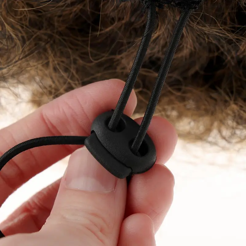 Kẹp Trong Tóc Nối Afro Bun, Chất Lượng Cao, Tóc Tổng Hợp, Tóc Đuôi Ngựa Dây Rút 6
