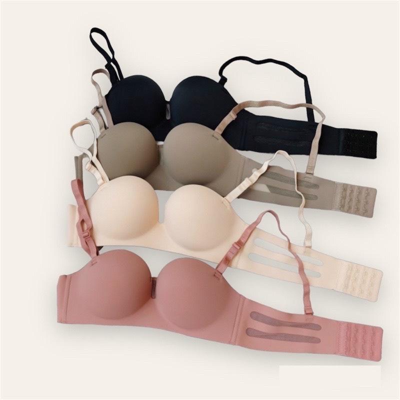 Áo Lót Nữ Đúc Su Không Gọng, Có Đệm 3cm Nâng Tạo Khe Tốt, Thoáng Mát A5288 - Thủy Bikini   Bra Đen