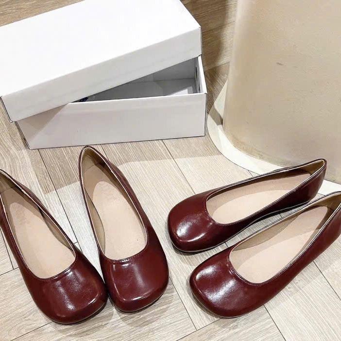 Giày Búp Bê Trơn Thời Trang Nữ Shoes Nhung 3