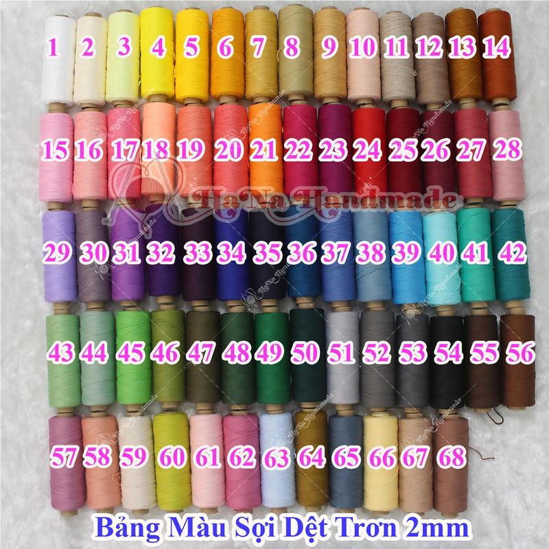 Sợi dệt trơn craft yarn Việt Nam 25k/c 125gam