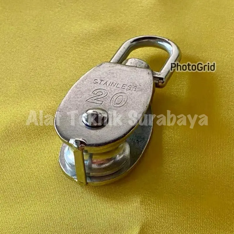 MINI KATROL AST STAINLESS STEEL 15 20 25 32 50 MM SS 304 KEREKAN SERBAGUNA SWIVEL PULLEY SERBAGUNA M15 M20 M25 M32 M50 SINGLE ALAT ANGKUT 1 SHEAVE SMALL KECIL WHEEL 2
