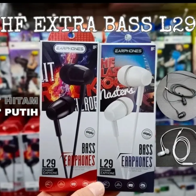 PROMO ADD Headset L29 L 29 Earphone Headphone Handsfree Super Extra Mega Power Bass In Ear Music Sport Stereo Selamat Berbelanja 1