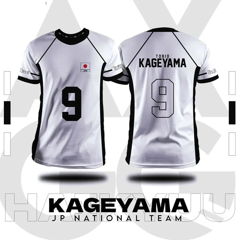 Áo Thun Hoạt Hình Haikyuu Fukurodani, Dành Cho Nam Và Nữ, Áo Sơ Mi ngắn Tay Anime, Ngoại Cỡ, Thời Trang, Thích Hợp Cho Mùa Hè 4