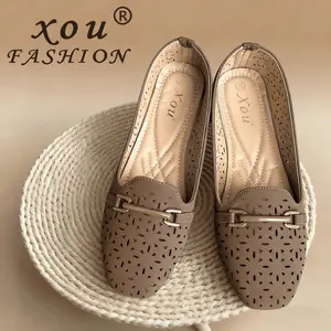 XOU Fashion new Flatshoes Wanita Bernapas Sepatu Korean Style A-03 Bahan Soft Cocok untuk Kerja dan Jalan-jalan Sepatu Flat Elegan Kekinian