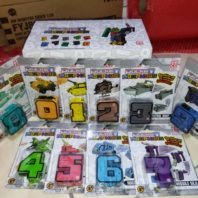 EMCO POCKET MORPHERS 1 SET ANGKA 0-9 (10 PCS) ORIGINAL 0