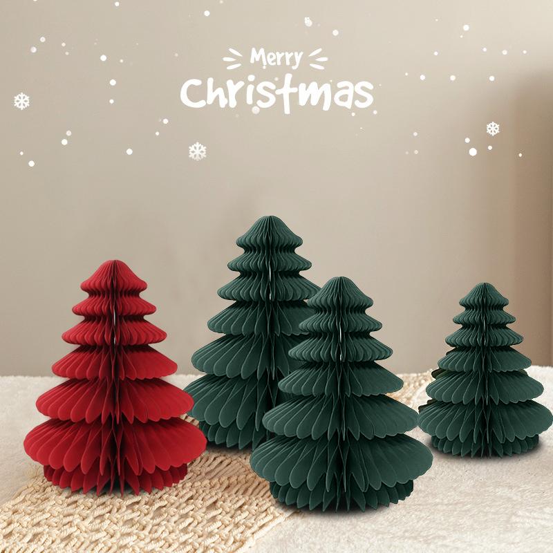 Đồ Trang Trí Để Bàn Hình Cây Thông Noel, Thiết Kế 3D Sáng Tạo, Đồ Dùng Quà Tặng Giáng Sinh