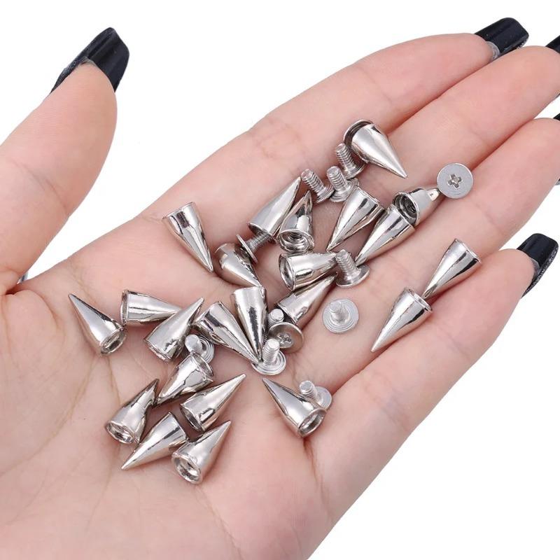 Product Introduction of 10/20pcs DIY Spike Punk Rivets Metal Cone Studs Fashion Punk Style Women Men Clothes Shoes Leather Accessories 14