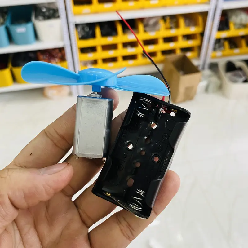 Bộ lắp quạt mini motor 180 dùng học tập thí nghiệm DIY - LK0517 3