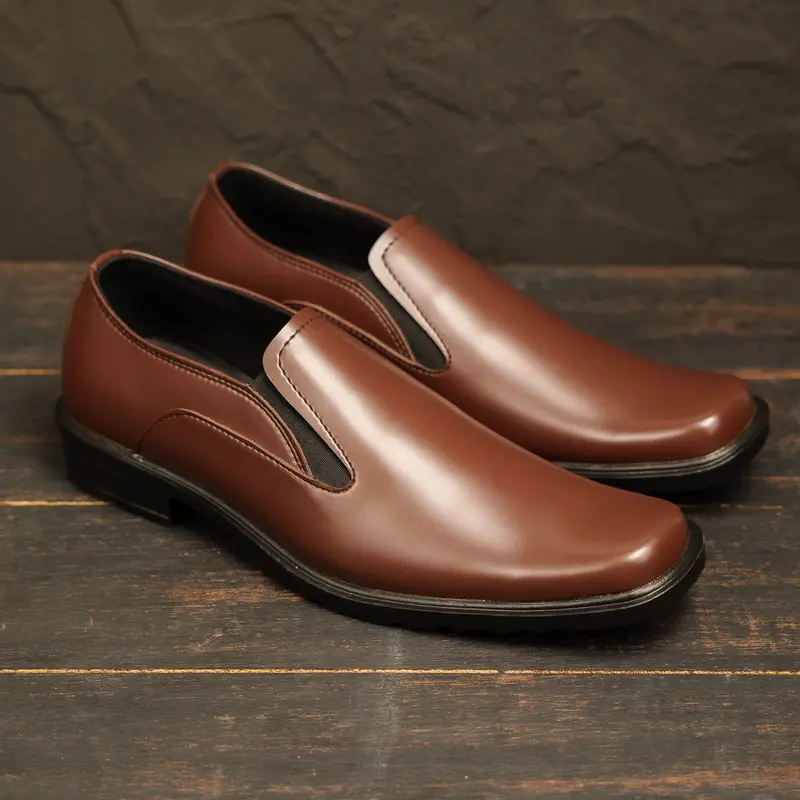 PAULMAY - Sepatu Formal Slip on Pria Wina 75 Shoes Kerja Hitam 3