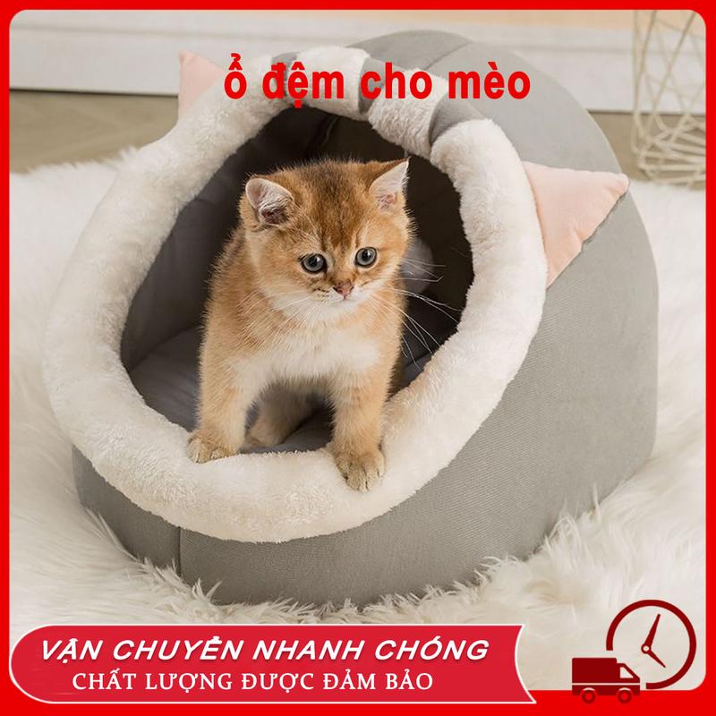 Ổ nằm ổ ngủ cho mèo giường mèo ổ đệm cho mèo Thích hợp cho mọi mùa ổ đệm ngủ cho mèo ổ nằm cho chó giường ngủ cho mèo ổ mèo nằm chỗ ấm áp dễ dàng giặt sạch đáng yêu dành cho cún cưng và mèo cưng
