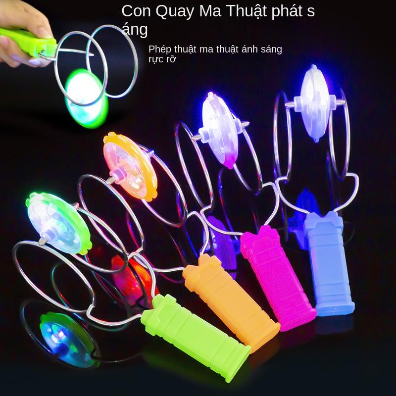 Con Quay Bay Ma Thuật Xoay Quán Tính, Tay Cầm, Sáng Tạo, Đầy Màu Sắc, Phát Sáng, Đồ Chơi Đường Ray Từ Tính 0