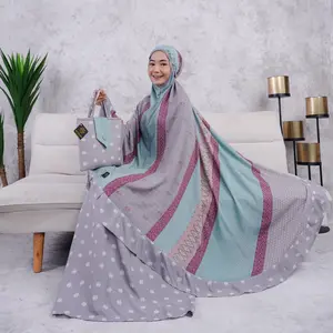 Mukena Rayon Premium Timika Cantik Mewah Atasan Fit Kain Nyaman