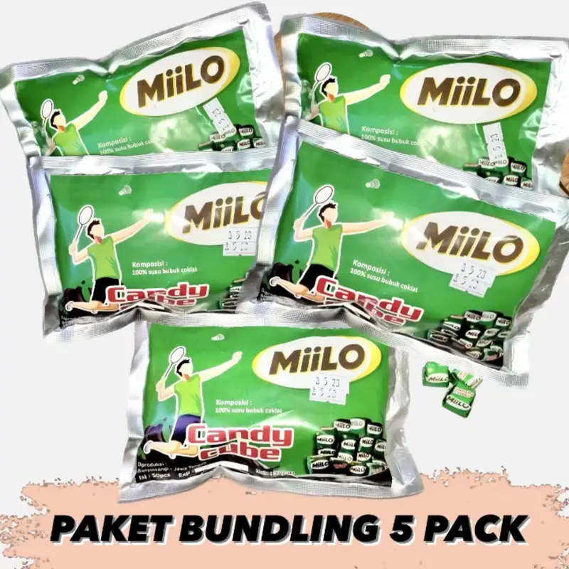 PAKET BUNDLING MIILO CUBE LOKAL 5 PACK LEBIH HEMAT coklat mini milo 0