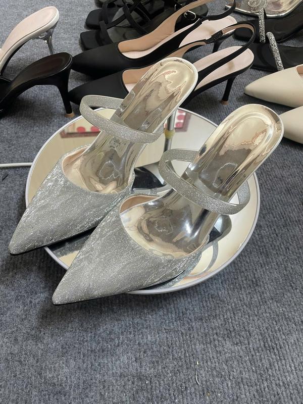  Shoe Daisy. Giày cao gót bilg bling 2024.2 Màu Vàng Bạc. Chuẩn Size 35 39 dép  cao Nữ DéP 