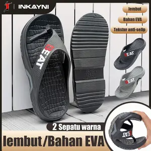 Inkayni Sandal Jepit Pria Dewasa EVA Premium Garansi Kualitas Anti Slip Licin Tahan Lama Elastis Kuat Tidak Mudah Pecah Empuk Sekali Anti Bau Kaki Nyaman Untuk Aktivitas Luar & Santai Sehari-Hari Model Terbaru Size 40-45