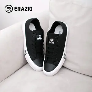 Sepatu Sneaker Kasual Kanvas Original ERAZIO Low Model Petir Sepatu Sekolah Anak Dan Dewasa Kualitas Premium Ukuran 31-43 Fashion Karet Kerja Casual Shoes Pria