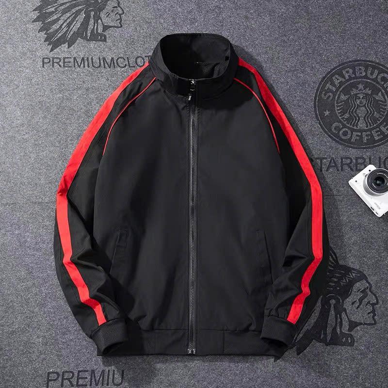  Áo khoác dù nam nữ sọc 3 viền cao cấp 2 lớp thoáng khí - Sỉ Toàn Quốc Menswear Tay Dài Có Túi 