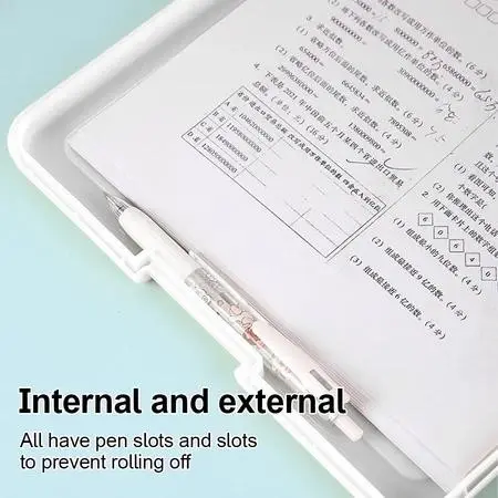 Clipboard + Storage Alas Papan Ujian / Papan Jalan 2in1 / Clipboard 2 in 1 / Clip Board A4 4
