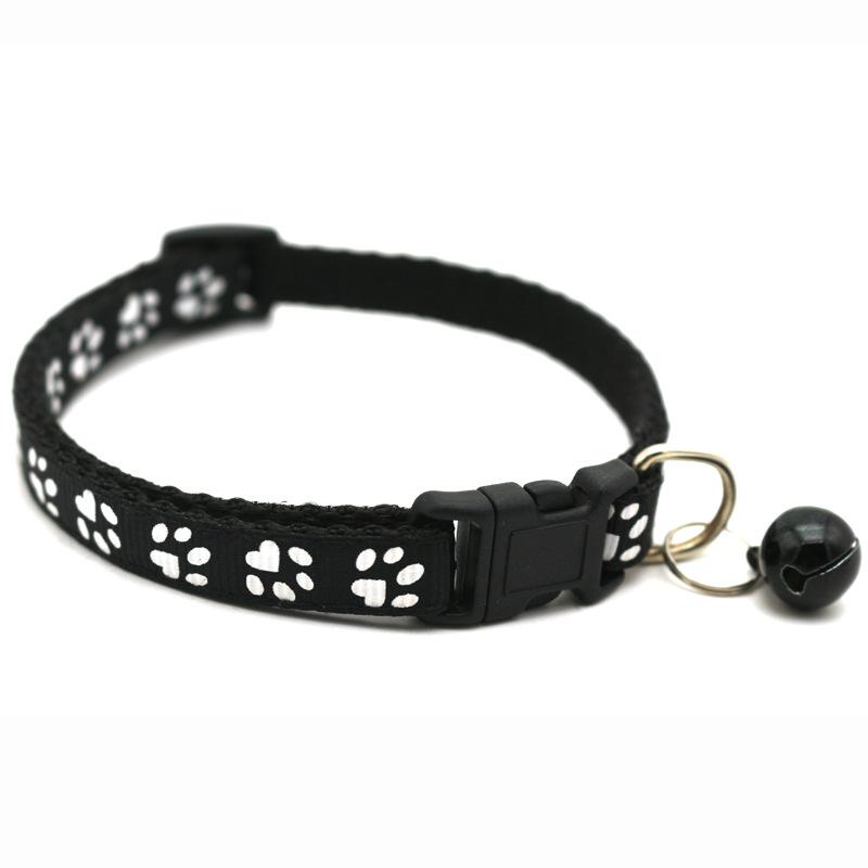 Product Introduction of 1R Pet Patch Collar Dog Cat Collar Single Footprints Paw Print Bell 16